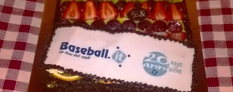 la torta dei 20 anni di baseball.it