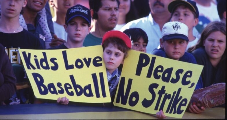 Protesta il pubblico al tempo dello sciopero MLB 1994